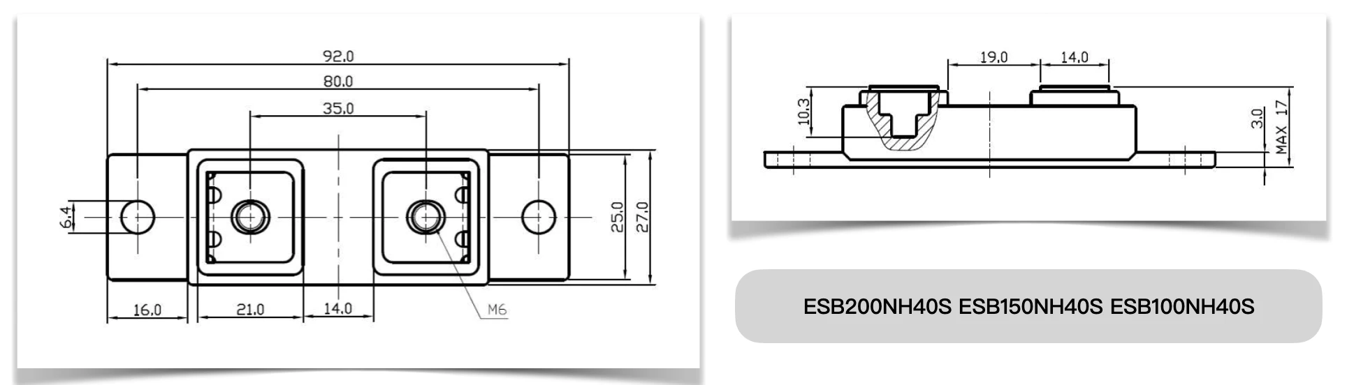 ESB200NH40S ESB150NH40S